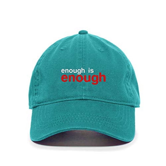 Tech Design BLM Enough is Enough Baseball Cap Embroidered Cotton Adjustable Dad Hat Teal