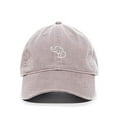 thumbnail image 1 of Tech Design Baby Elephant Baseball Cap Embroidered Cotton Adjustable Dad Hat Light Grey, 1 of 1