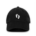 thumbnail image 1 of Tech Design Baby Feet Baseball Cap Embroidered Cotton Adjustable Dad Hat Black, 1 of 1