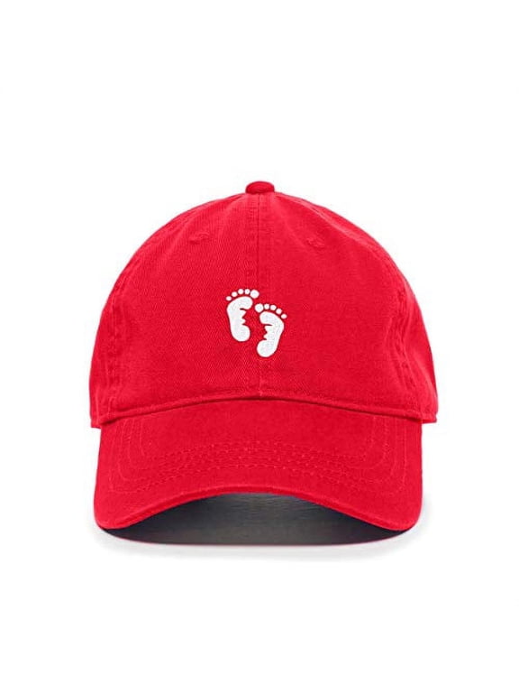 Baby Feet Baseball Cap Embroidered Cotton Adjustable Dad Hat