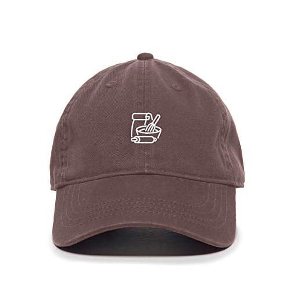 Tech Design Bake Logo Baseball Cap Embroidered Cotton Adjustable Dad Hat Brown
