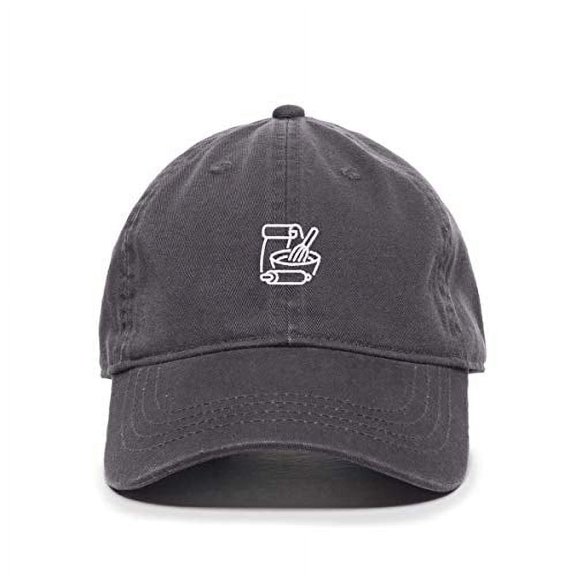 Tech Design Bake Logo Baseball Cap Embroidered Cotton Adjustable Dad Hat Charcoal