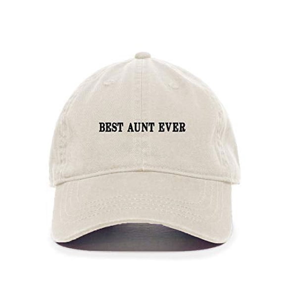 Tech Design Best Aunt Ever Baseball Cap Embroidered Cotton Adjustable Dad Hat