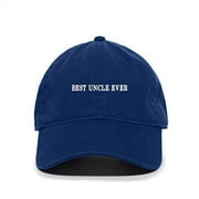 Tech Design Best Uncle Ever Baseball Cap Embroidered Cotton Adjustable Dad Hat Royal Blue