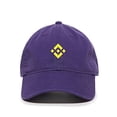 thumbnail image 1 of Tech Design Binance Baseball Cap Embroidered Cotton Adjustable Dad Hat Purple, 1 of 1