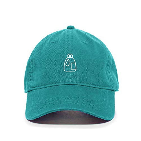 Tech Design Bleach Bottle Baseball Cap Embroidered Cotton Adjustable Dad Hat Teal