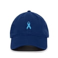 thumbnail image 1 of Tech Design Blue Awareness Ribbon Baseball Cap Embroidered Cotton Adjustable Dad Hat, 1 of 1