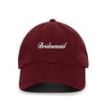 thumbnail image 1 of Tech Design Bridesmaid Baseball Cap Embroidered Cotton Adjustable Dad Hat Burgundy, 1 of 1