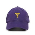 thumbnail image 1 of Tech Design Caduceus Baseball Cap Embroidered Cotton Adjustable Dad Hat Purple, 1 of 1