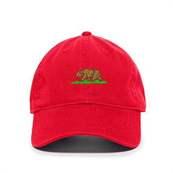 Tech Design California Bear Baseball Cap Embroidered Cotton Adjustable Dad Hat