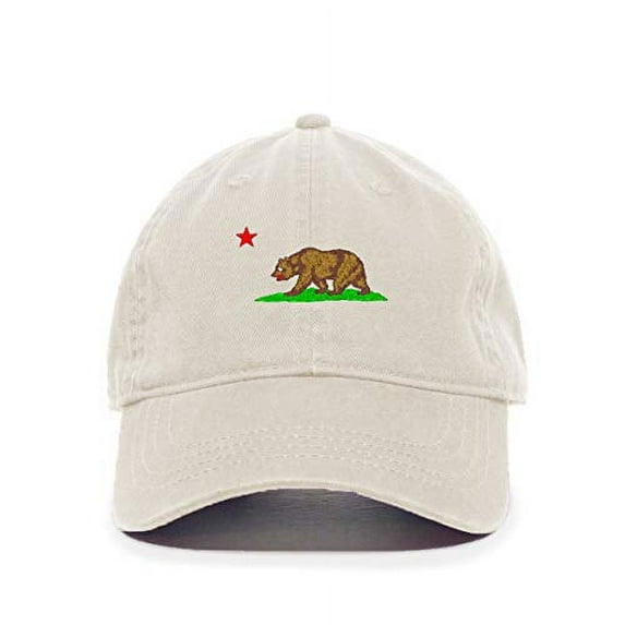 Tech Design California Bear Baseball Cap Embroidered Cotton Adjustable Dad Hat