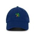 thumbnail image 1 of Tech Design Carrots Baseball Cap Embroidered Cotton Adjustable Dad Hat Royal Blue, 1 of 1
