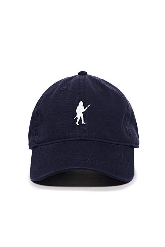 Caveman Baseball Cap Embroidered Cotton Adjustable Dad Hat Navy