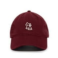 thumbnail image 1 of Tech Design Chess Baseball Cap Embroidered Cotton Adjustable Dad Hat Burgundy, 1 of 1