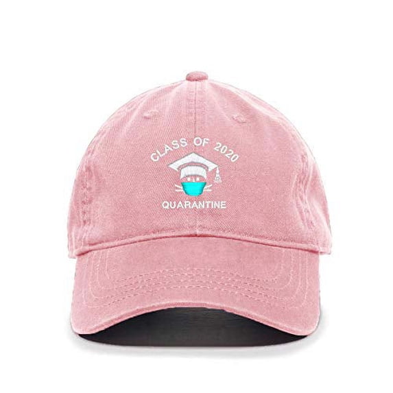 Tech Design Class of 2020 Quarantine Baseball Cap Embroidered Cotton Adjustable Dad Hat Light Pink