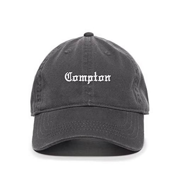 Tech Design Compton Baseball Cap Embroidered Cotton Adjustable Dad Hat Charcoal