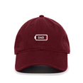 thumbnail image 1 of Tech Design Dad Battery Dying Baseball Cap Embroidered Cotton Adjustable Dad Hat Burgundy, 1 of 1
