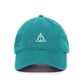 thumbnail image 1 of Tech Design Deathly Hallows Baseball Cap Embroidered Cotton Adjustable Dad Hat Teal, 1 of 1