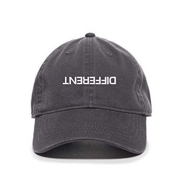 Tech Design Different Baseball Cap Embroidered Cotton Adjustable Dad Hat Charcoal
