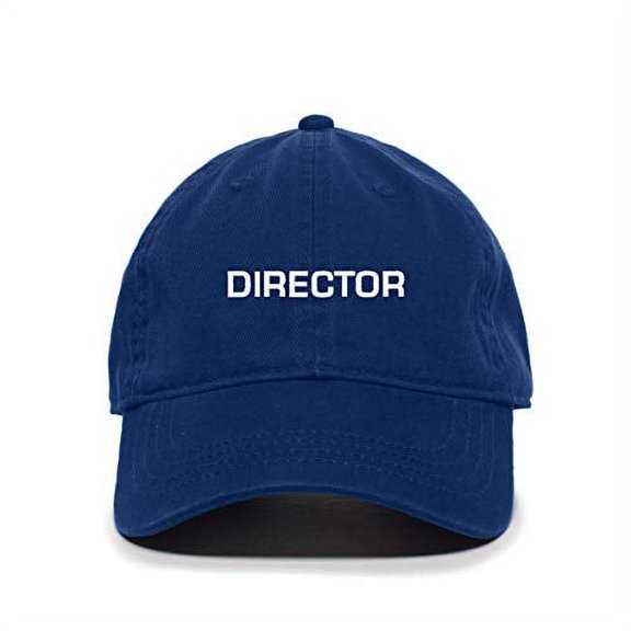 Tech Design Director Baseball Cap Embroidered Cotton Adjustable Dad Hat Royal Blue