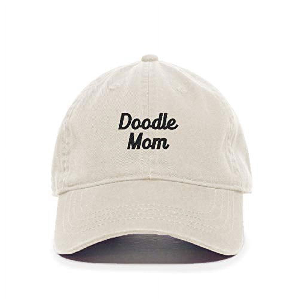 Cat Mom Embroidered Cotton Baseball Cap - Adjustable Dad Hat For Women & Men (Khaki)