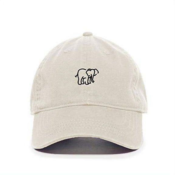 Tech Design Elephant Baseball Cap Embroidered Cotton Adjustable Dad Hat