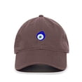 thumbnail image 1 of Tech Design Evil Eye Baseball Cap Embroidered Cotton Adjustable Dad Hat Brown, 1 of 1
