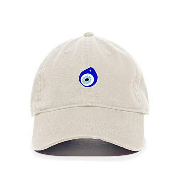 Tech Design Evil Eye Baseball Cap Embroidered Cotton Adjustable Dad Hat