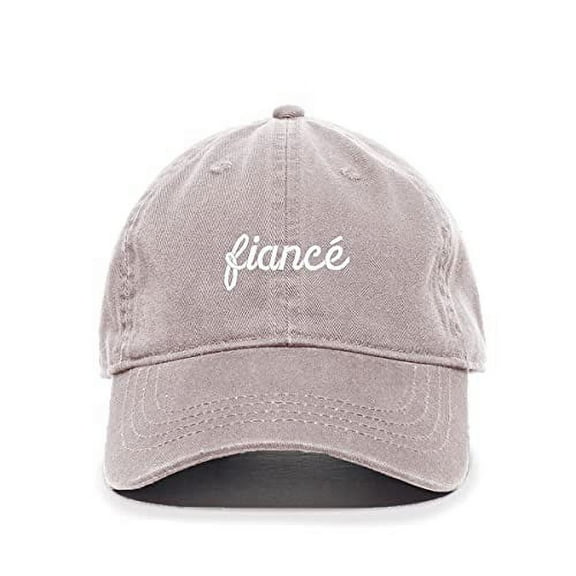 Tech Design Fiance Baseball Cap Embroidered Cotton Adjustable Dad Hat Light Grey