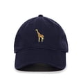 thumbnail image 1 of Tech Design Giraffe Baseball Cap Embroidered Cotton Adjustable Dad Hat Navy, 1 of 1