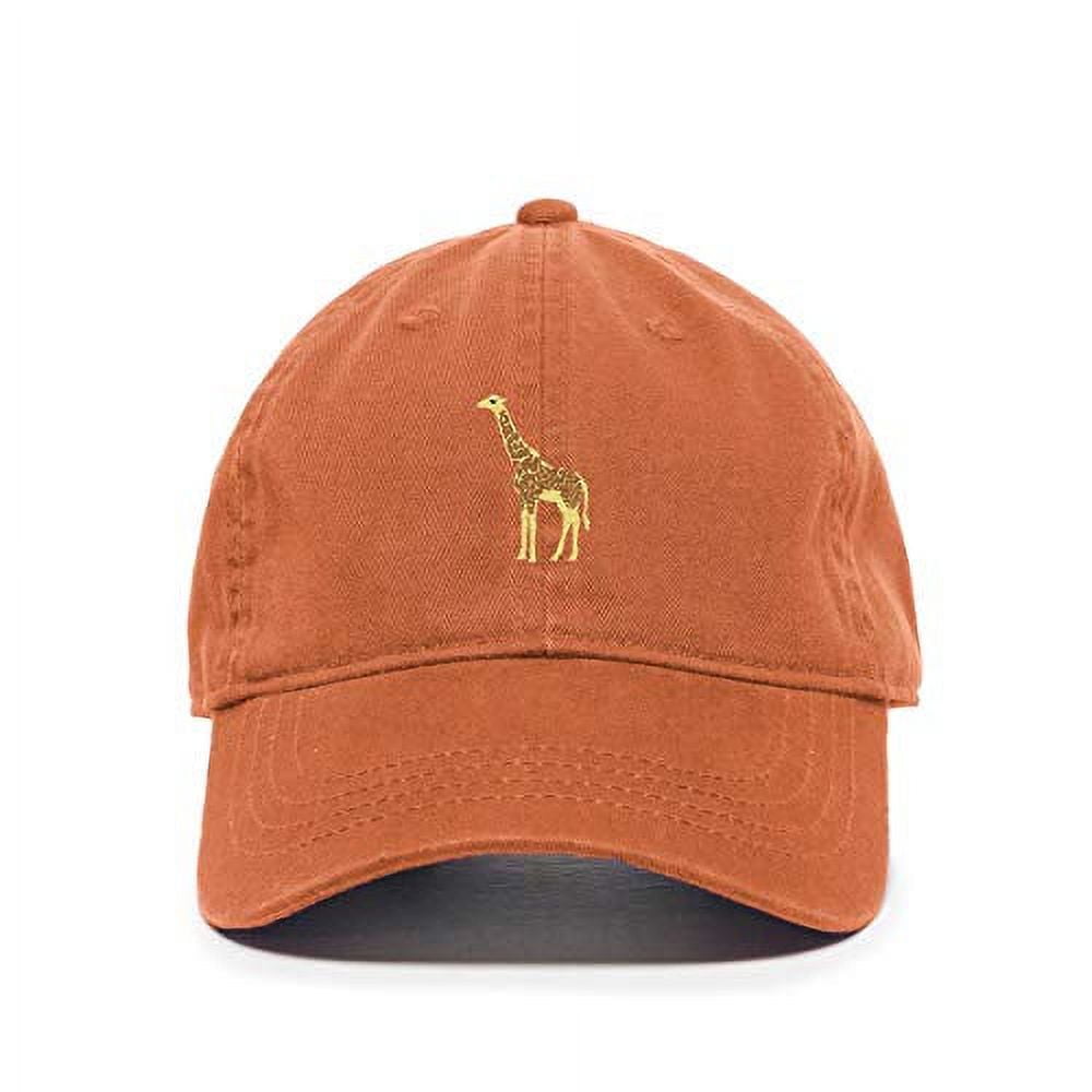 Tech Design Giraffe Embroidered Baseball Cap - Adjustable Dad Hat, Olive, Cotton, Unisex - View #9
