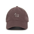 thumbnail image 1 of Tech Design Goat Baseball Cap Embroidered Cotton Adjustable Dad Hat Brown, 1 of 1