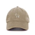 thumbnail image 1 of Tech Design Goat Baseball Cap Embroidered Cotton Adjustable Dad Hat Khaki, 1 of 1
