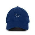 thumbnail image 1 of Tech Design Goat Baseball Cap Embroidered Cotton Adjustable Dad Hat Royal Blue, 1 of 1