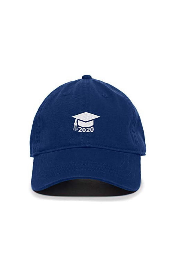 Graduation Cap 2020 Baseball Cap Embroidered Cotton Adjustable Dad Hat Royal Blue