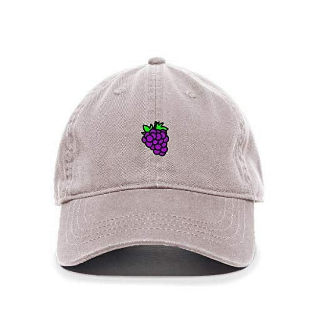 Tech Design Grape Baseball Cap Embroidered Cotton Adjustable Dad Hat
