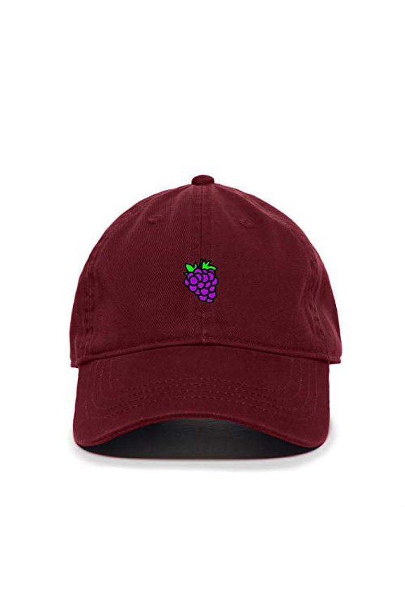 Grape Baseball Cap Embroidered Cotton Adjustable Dad Hat