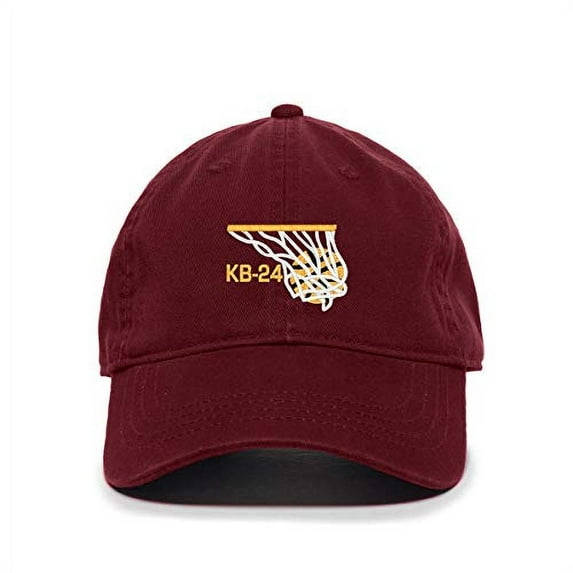 Tech Design Kobe KB-24 Baseball Cap Embroidered Cotton Adjustable Dad Hat Burgundy