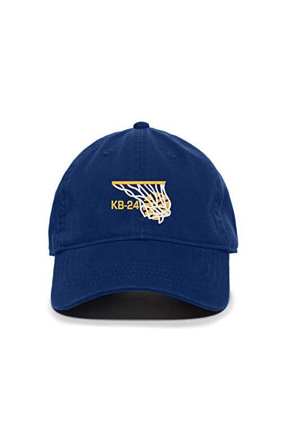 Kobe KB-24 Baseball Cap Embroidered Cotton Adjustable Dad Hat Royal Blue