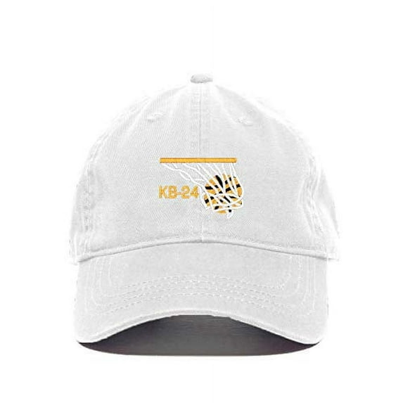 Tech Design Kobe KB-24 Baseball Cap Embroidered Cotton Adjustable Dad Hat White