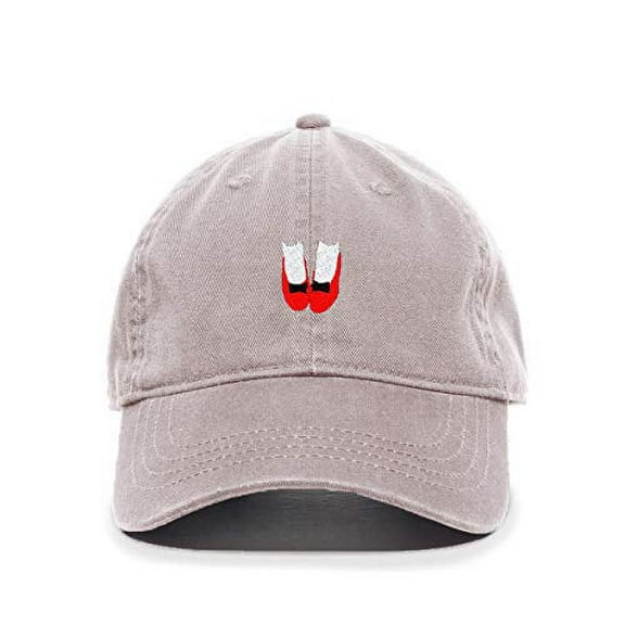 Tech Design Lady Shoes Baseball Cap Embroidered Cotton Adjustable Dad Hat Light Grey