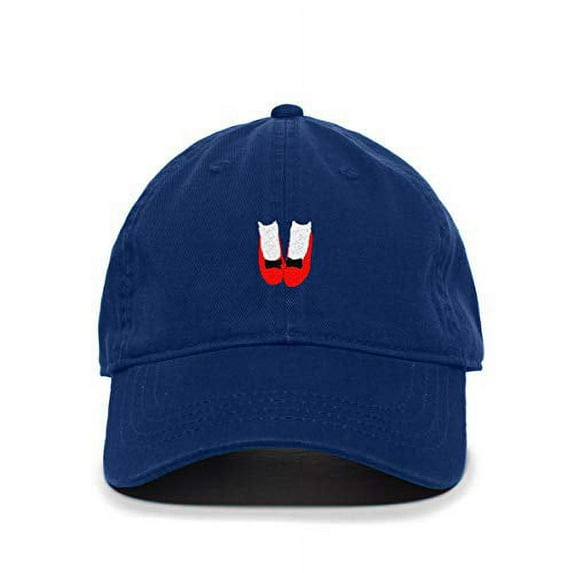 Tech Design Lady Shoes Baseball Cap Embroidered Cotton Adjustable Dad Hat Royal Blue