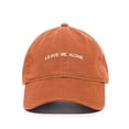 thumbnail image 1 of Tech Design Leave Me Alone Baseball Cap Embroidered Cotton Adjustable Dad Hat Orange, 1 of 1