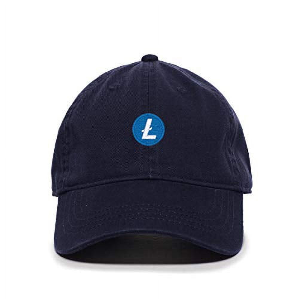 Tech Design Litecoin Cryptocurrency Baseball Cap Embroidered Cotton  Adjustable Dad Hat Navy - Walmart.com