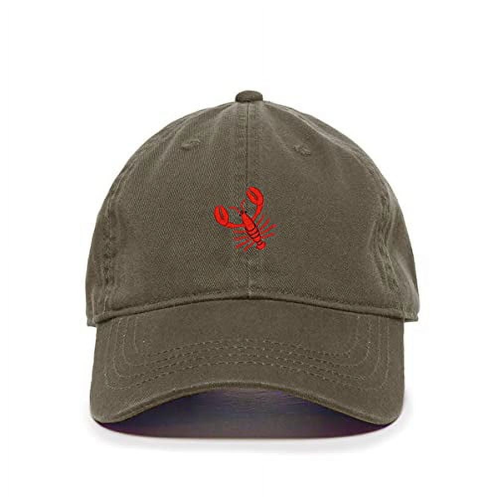Custom Embroidered Lobster Dad Hat - Adjustable Baseball Cap, Made To Order