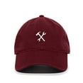 thumbnail image 1 of Tech Design Maintenance Sign Baseball Cap Embroidered Cotton Adjustable Dad Hat Burgundy, 1 of 1