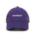 thumbnail image 1 of Tech Design Manifest Baseball Cap Embroidered Cotton Adjustable Dad Hat Purple, 1 of 1