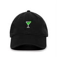 thumbnail image 1 of Tech Design Margarita Baseball Cap Embroidered Cotton Adjustable Dad Hat Black, 1 of 1