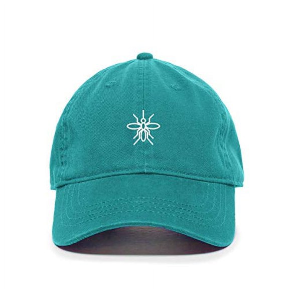 Tech Design Mosquito Baseball Cap Embroidered Cotton Adjustable Dad Hat Teal