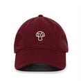 thumbnail image 1 of Tech Design Mushroom Baseball Cap Embroidered Cotton Adjustable Dad Hat Burgundy, 1 of 1